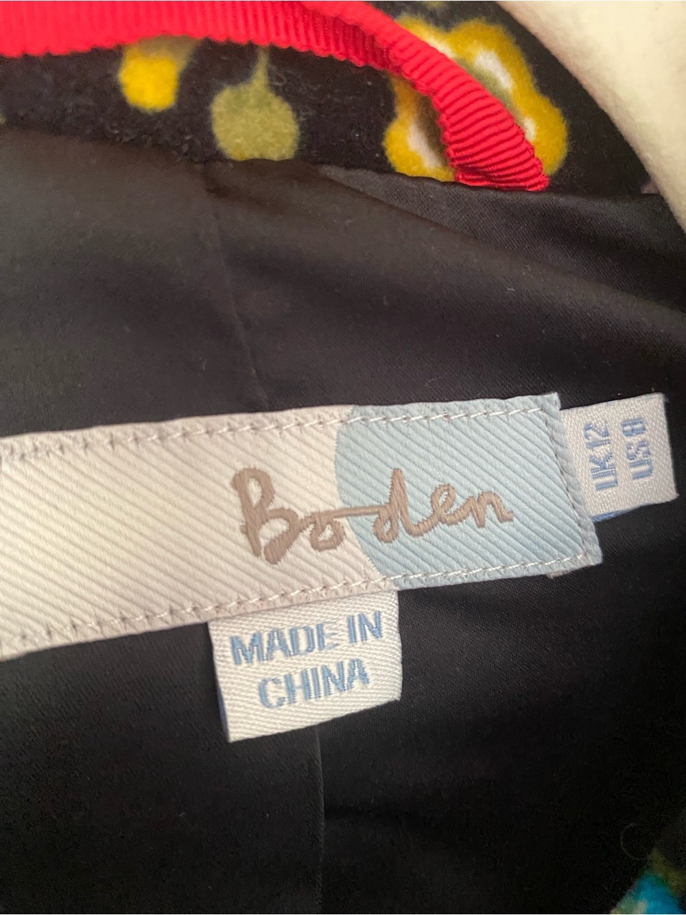 NWOT BODEN Velvet Emilia Blazer size 8 fantastic looking design - Picture 14 of 16